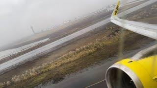 Spirit Airbus A321 Rainy Full Power Takeoff Oakland Intl. (KOAK)