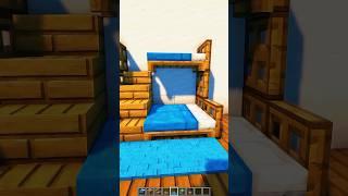 Minecraft Bunk Bed Design ️ | Minecraft Tutorial | #minecraft #beddesign #tutorial #shorts