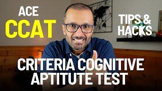 HOW TO ACE "CCAT" - CRITERIA COGNITIVE APTITUDE TEST