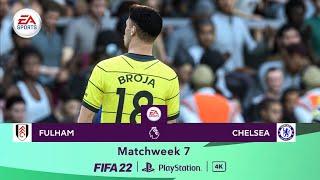 Matchweek 7 | Fulham vs Chelsea | Premier League 2023 Season | FIFA 22 Gameplay Highlights