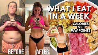 What I Eat In A Week | WeightWatchers POINTS vs CALORIES, MACROS | Healthy Meals for Weight Loss