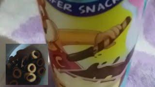 cho cho wafer choclate snack opening sweeping chocolate