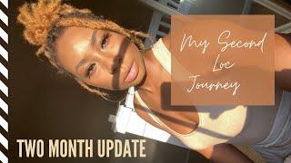 2 MONTH VISUAL LOC JOURNEY | loc update | how to grow edges and bald spots