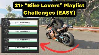 The Crew Motorfest: How to Complete 21+ "Bike Lovers" Playlist Challenges FAST!!