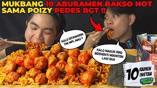 LU TUH BUKAN BALOY ‼️ PEDES MAMPUS MUKBANG 10 MIE PEDES + 40 BIJI BAKSO KANZLER HOT