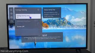 LG Smart TV: How To Turn OFF Energy Saving