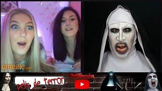 THE NUN JUMSCARE PRANKS I LA MONJA "VALAK" : REACCIÓN , SUSTOS Y BAILES en OMEGLE  #PelisDeTerror