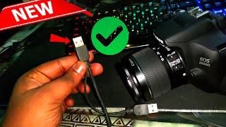How To Connect Canon DSLR to Computer using USB