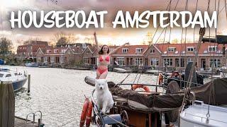 Living on a Houseboat in Amsterdam | FULL TOUR