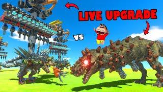 FAN SERIES: Upgrading Live T-REX in Animal Revolt Battle Simulator with SHINCHAN CHOP and FRANKLIN