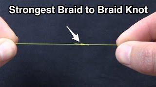 Strongest Braid to Braid Fishing Knot [Modified Double Uni Knot]