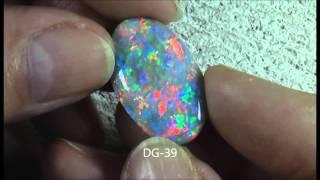 LIGHTNING RIDGE NATURAL SOLID RAINBOW NOBBY OPAL COLLECTION DG-1 to DG-80