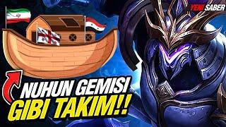 KEŞKE ŞAKA OLSA! NUHUN GEMİSİ GİBİ TAKIM HER MODELDEN BİR TANE VAR! - YENİ SABER | Mobile Legends