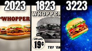 Whopper Whopper in different years