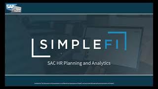 Future of HR Planning on SAP Analytics Cloud