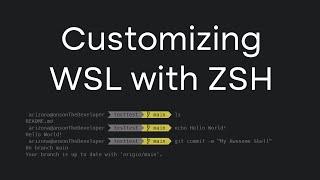 Customize Windows Terminal with ZSH + Oh My ZSH on WSL 2