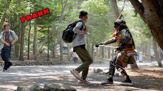 SAMURAI P RANK in Japan#51 He instantly jumped back‼︎ #prank #funny