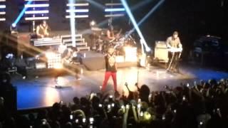 Miguel Falls Off Stage In London!