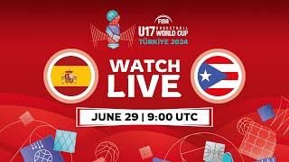 Group Phase | Spain v Puerto Rico | Full Basketball Game | FIBA U17 Basketball World Cup 2024