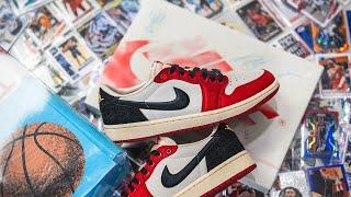 Trophy Room x Air Jordan 1 Retro Low OG "Rookie Card" (Away): Review & On-Feet