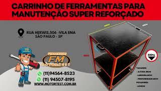 Carrinho de ferramentas para manutenção super reforçado - Motortest