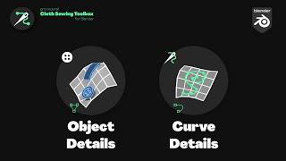 Tutorial zu Objekt- und Kurvendetails-Tools - Stoffnäh-Toolbox für Blender