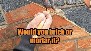 Brick Or Mortar it? #bricklaying #construction
