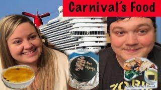 CARNIVAL DREAM Cruise Food Review Carnival Vlog Episode 1