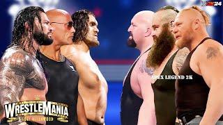 Roman Reigns The Rock & Great Khali vs Brock Lesnar Braun Strowman & Big Show - WWE 25 December 2024