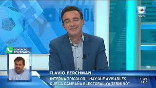 NACIONAL: EL VICEPRESIDENTE TRICOLOR FLAVIO PERCHMAN HABLO ESTE DOMINGO EN PUNTO PENAL.