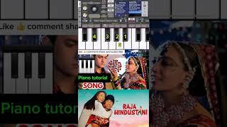 Pardeshi pardesi jana nhai piano  tutorial  #shorts #viralshorts #amirkhan #karismakapoor