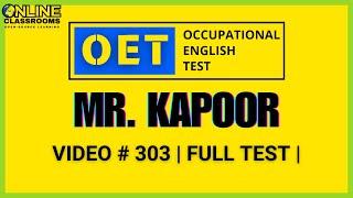 OET Listening Test | Mr. Kapoor | OET 2.0 Online Classroom  #OET