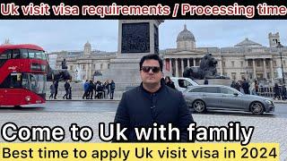 Uk visit visa in 2024 | uk visitor visa processing time | Requirements #ukvisitorvisa