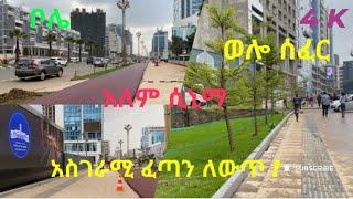 አስገራሚው ለውጥ ቦሌ ስካይ ላይት በአለም ሲኒማ ወሎ ሰፈር! #walking tour #StreetRcords #donkeytube #abelbirhan #habesha