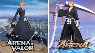 ICHIGO KUROSAKI (AOV SKIN)  VS  ICHIGO KUROSAKI (ONMYOJI  ARENA)