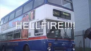 Preserved 2743 been revved up at Walsall Garage