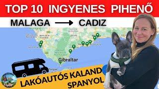 TOP 10  LAKÓAUTÓS PIHENŐ INGYEN / Spanyolország, Malaga - Cadiz  // Pufi és Nyufi kalandjai