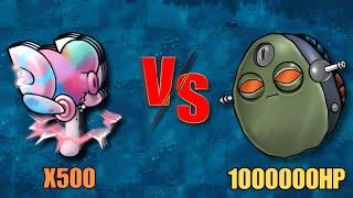 PVZ Fusion Challenge! - 500 Fusion Plants Vs God Of Bowling Zombie 1000000HP + Extra, Who Will Win ?