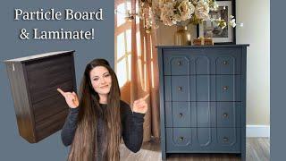 STUNNING Particle Board Dresser Makeover//AMAZON Furniture Flip!