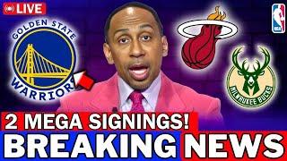 NEW REPORT! NBA MEGA STAR TO THE WARRIORS! A BIG TRADE WITH THE BUCKS OR HEAT? WARRIORS NEWS