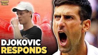 Djokovic Speaks Out about Sinner's Failed Drug Tests | Tennis News