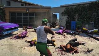  Ballas Ambush Franklin's Penthouse! *EXTREME POLICE RESPONSE* (5Star Escape) #gta5mods