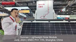 Sunman Speaks About Its Solar PV Products To TaiyangNews At SNEC