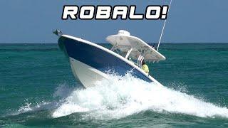 Robalo boat coming through the Inlet!