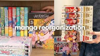 reorganizing my manga collection  | 260+ volumes