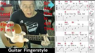 He Is Lord - Public - Guitar Fingerstyle Lesson - Key G