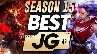 The BEST Junglers For Season 15 With NEW JG Changes! | All Ranks Tier List League of Legends