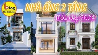 Top những mẫu nhà ống 2 tầng đẹp nhất 2024