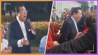 李双江近况曝光！饭桌上高歌获席间大佬追捧，82岁唱歌已底气不足