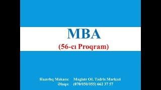 MBA   56-cı Proqram